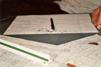 Die erschte Bleistiftstrich sind vollzoge ...